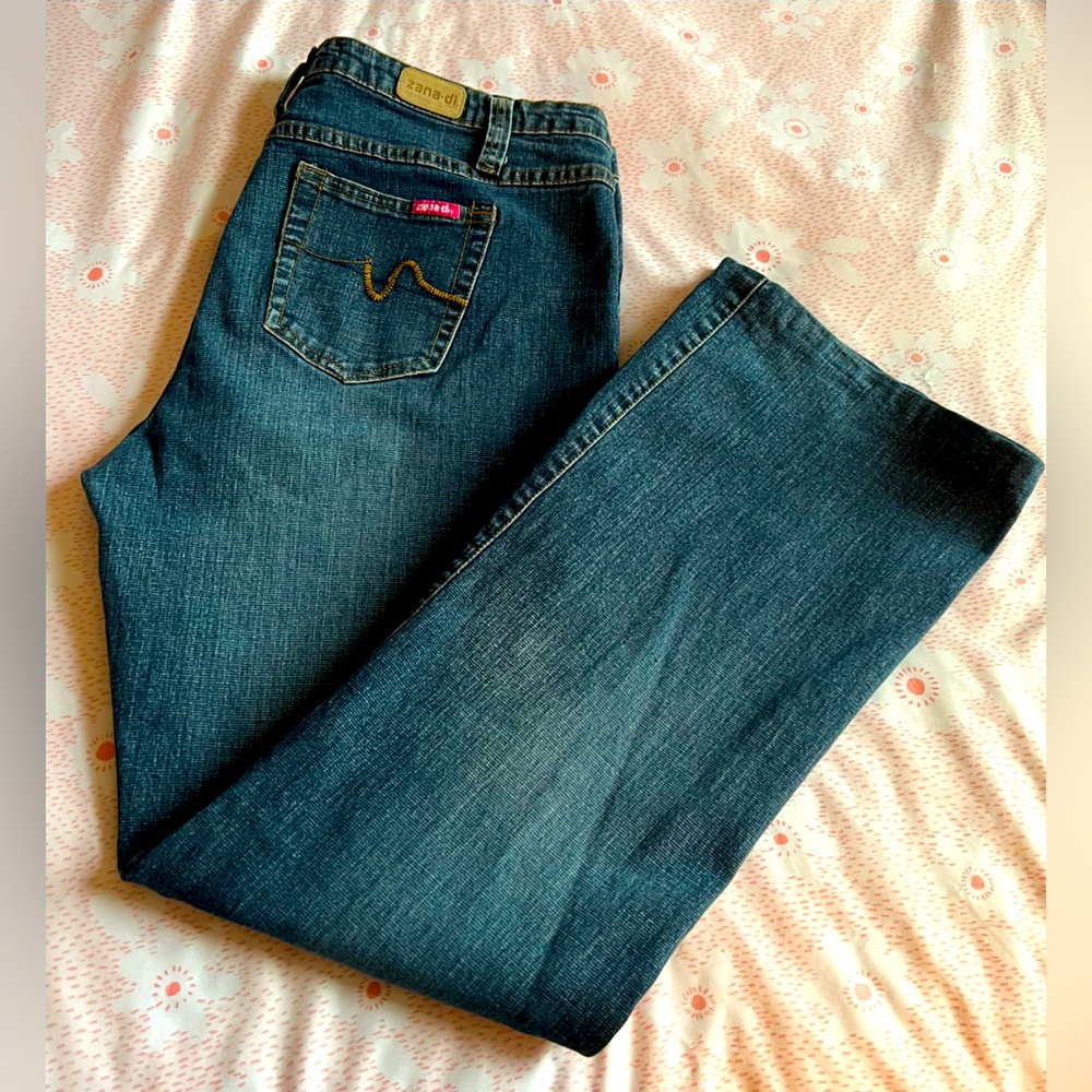 ZANADI Y2K Zana Di Women's Blue Flare Leg Jeans Size 15/16